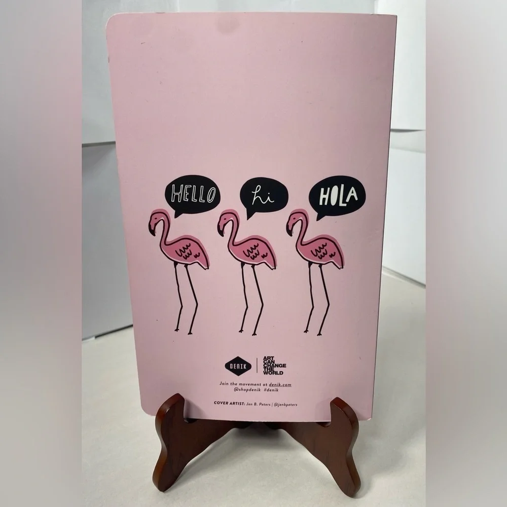 Denik Art Can Change The World: Jen B. Peters Pink Flamingo Journal